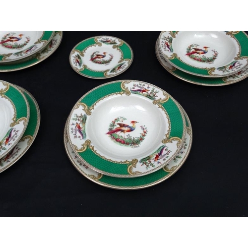 515 - A Myott , Son & Co Ltd, Staffordshire , England '' Chelsea Bird '' pattern , 6 place dinner service ... 