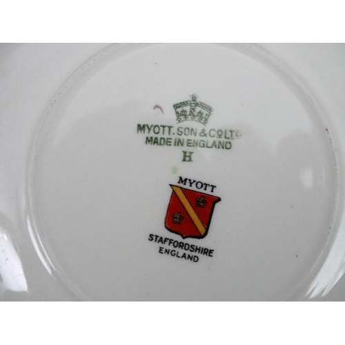 515 - A Myott , Son & Co Ltd, Staffordshire , England '' Chelsea Bird '' pattern , 6 place dinner service ... 