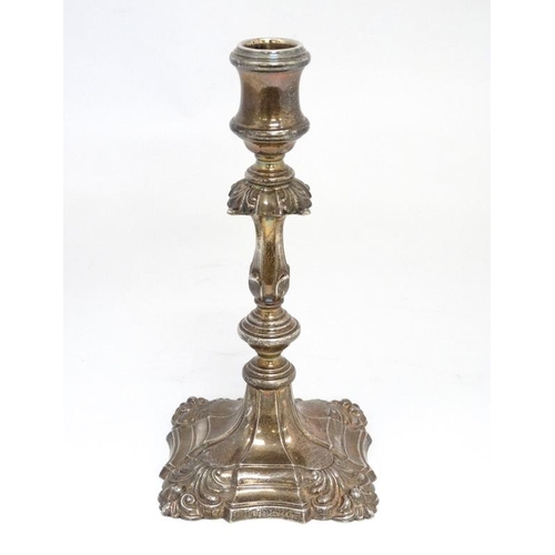 574 - A silver candlestick hallmarked London 1975 maker Barker Brothers Silver Ltd. 8 3/4'' high