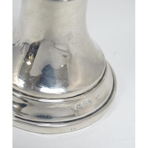 599 - A silver pepperette hallmarked London 1924 maker JE. 3'' high