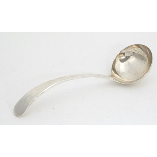 645 - A silver sauce ladle hallmarked  Sheffield 1962 maker  Viners Ltd  approx 5'' long (32g)