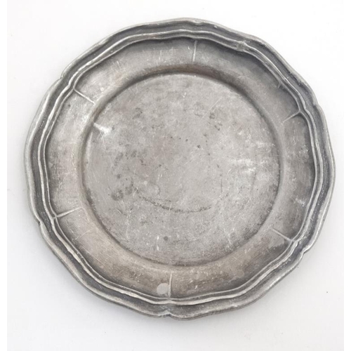 757 - A collection of 10 small Italian 'Peltro' pewter dishes, each marked 'Peltro' to base', a c1930s Har... 