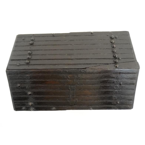 790 - A Victorian Black Forest cigar box formed as a dog within a kennel 9 5/8'' long x 6 1/2'' high x 6 1... 