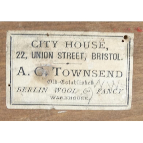 798 - A 19thC black forest carved wooden glove box. Bears label under for ' City House, 22 Union street Br... 