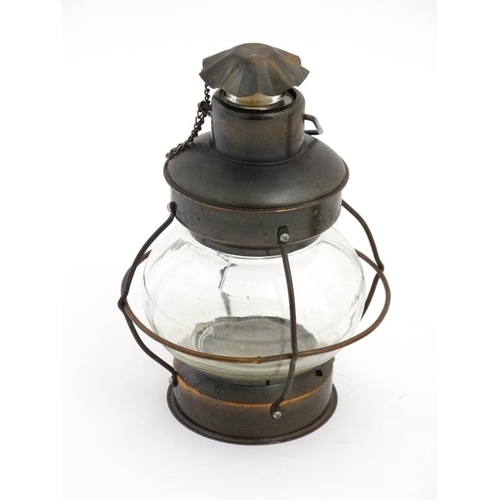 929 - Assorted lamps to include : Joseph Lucas Lucas Limited no. 326 carbine motorcycle lamp, a Ferndale c... 