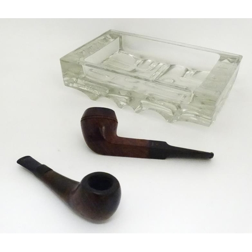 940 - Smoking Pipes : A mid 20thC ' Dr Plumb Supreme ' bulldog pipe , having large tapered bowl and semi -... 