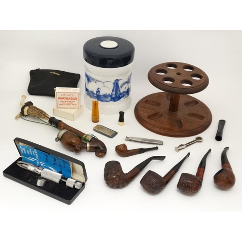 941 - Smoking Pipes : A collection of three E A Carey ' Magic Inch ' pipes , comprising Prince , Full Bent... 