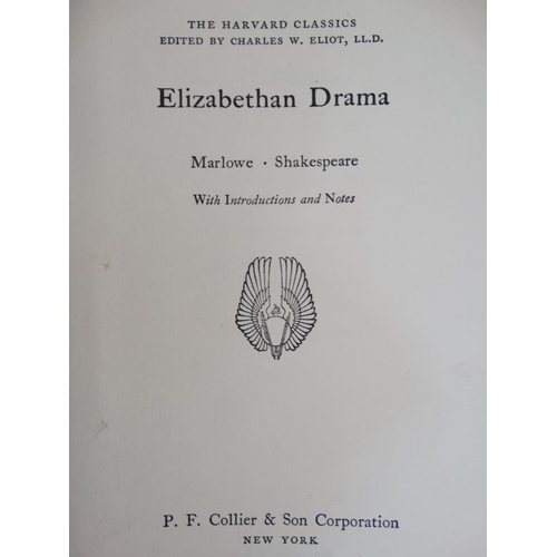 378 - Books: A set of Harvard Classics books including Dante, Bacon Milton Browne, Chaucer to Gray, Homer ... 