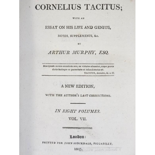 380 - Books: '' The works of Cornelius Tacitus with an Essay on his Life and Genius, Notes, Supplements, e... 