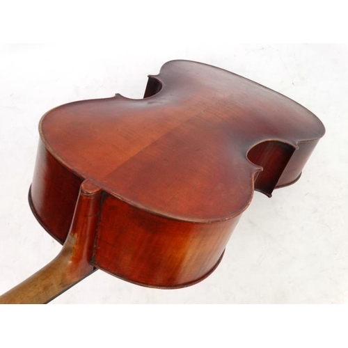 387 - Musical Instruments : Cello , bearing label within '' Giuseppe Fiorini Da Bologna fece in Roma 1923 ... 