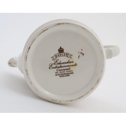 494 - Two Sadler '' Edwardian Entertainments '' tea pots, registered design number 2005895 to include a ''... 