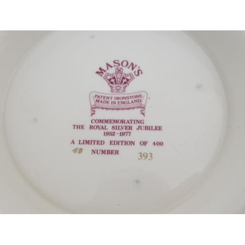 496 - A boxed limited edition Mason's Ironstone punch bowl, 'Commemorating the Royal Silver Jubilee 1952-1... 