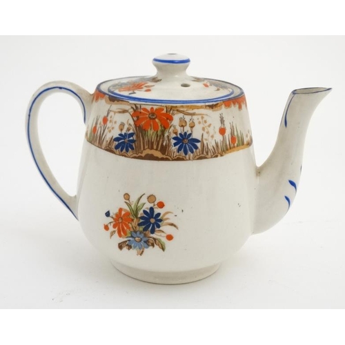 498 - A c1950s James Kent Ltd, tea for one breakfast set , comprising teapot, cup, milk jug , sugar bowl a... 