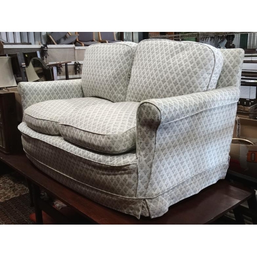 103 - 2 - seat sofa with floral upholstery  Please Note -  we do not make reference to the condition of lo... 