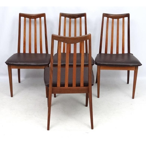 21 - Vintage  Retro : an English folding Sutherland style 6 leg mahogany together with 4 G-Plan Style sha... 