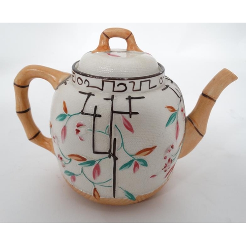 40 - Japanese oriental style teapot  Please Note -  we do not make reference to the condition of lots wit... 