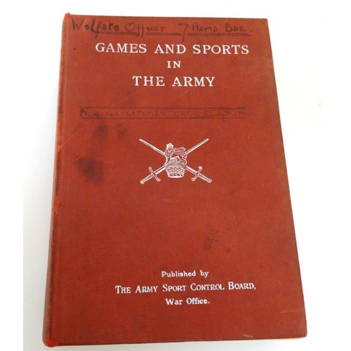 579 - Book : '' Games and Sports in the Army 1949 ''. 692 pages. London: War Office. 7 x 5''. Please Note ... 