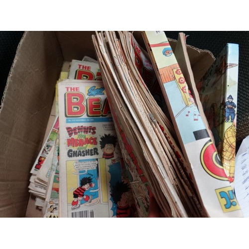 582 - Box of assorted Beno magazines and a 1980 Rupert Annual  Please Note -  we do not make reference to ... 