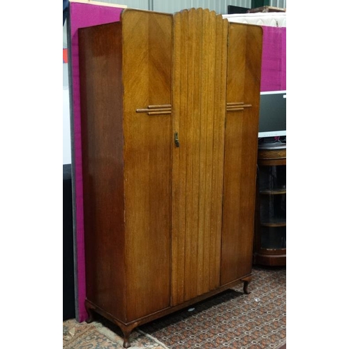 99 - Art Deco wardrobe Please Note -  we do not make reference to the condition of lots within catalogue ... 