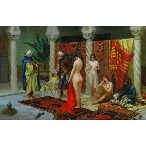 109 - Mochaline Alexandre (b.1946) after Franz Eisenhut (1857-1903), Russian School Oil on canvas, ''Harem... 