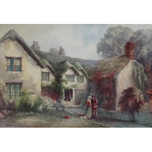 190 - F Beni better known as Frederick Parr ( b. 1887- 1970) Cornish, Watercolour, 'Hayes Barton' 'The bir... 