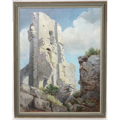 209 - Roger Remington XX, Oil on board, (Corfe Castle ' ( Wareham , Dorset ) , Signed and dated ' 1988 ' l... 