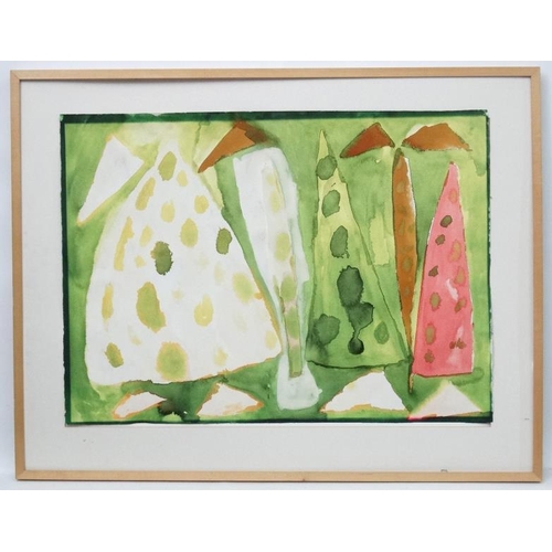 220 - *Tommy Mason XXI Glasgow, Watercolour, Untitled, Labelled verso, 21 x 291/2'''', From a notable Coll... 