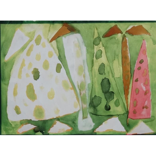 220 - *Tommy Mason XXI Glasgow, Watercolour, Untitled, Labelled verso, 21 x 291/2'''', From a notable Coll... 