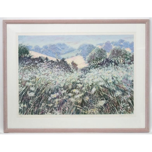 232 - *Caroline Sykes (XX-XXI), Limited Edition Lithograph in colours 21 / 300, ' Morning Fields ', Number... 