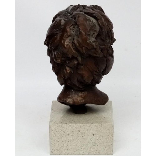 244 - *Withdrawn from Auction*  David Williams-Ellis (1959), Patinated bronze Sculpture on a square marble... 