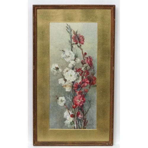 59 - Mrs Philip Hensley (Marie) (C. 1856-1911), Watercolour , two, Flower study 1905, Signed and dated lo... 