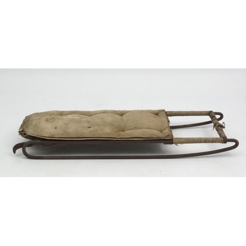 105 - Cresta Run taboggan   The actual toboggan as used by Commander Valentine Francis Gibbs ( marked) [18... 