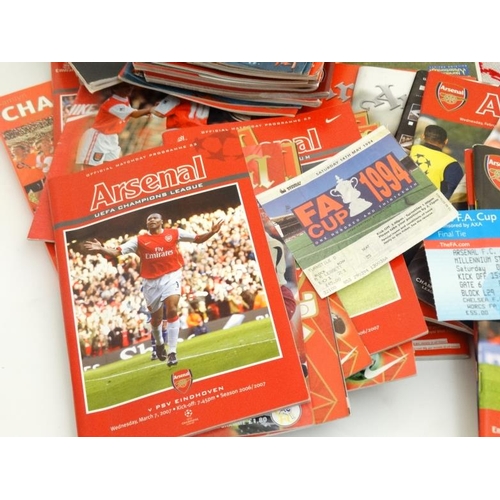 108 - Football: A collection of Arsenal and other football memorabilia, to include, Arsenal replica shirt ... 