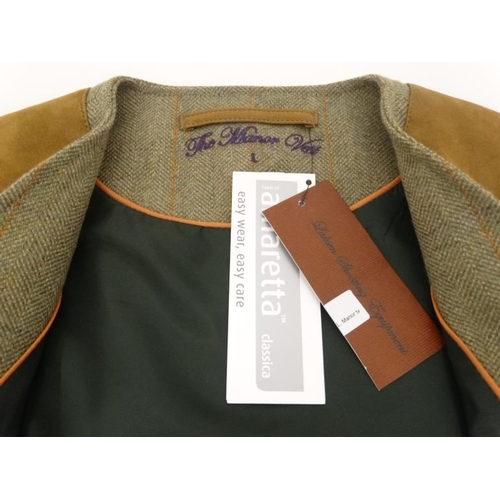 138 - Laksen Manor Tweed shooting waistcoat, size L