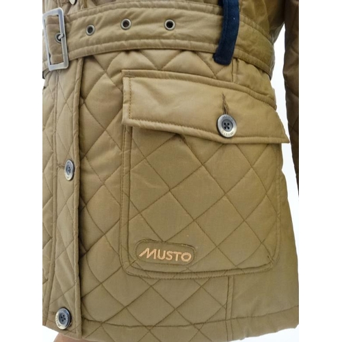 140 - Musto Cotswold caramel ladies quilted jacket, size 12