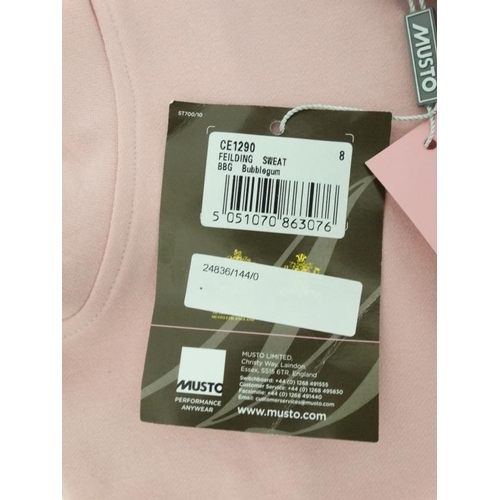 141 - Musto Fielding pink sweater (colour Bubblegum) size 8