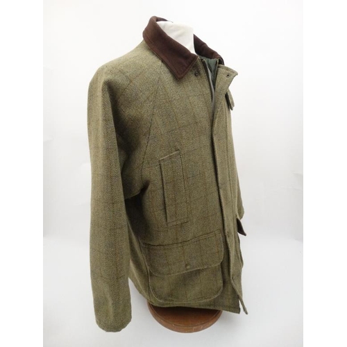 143 - Jack Orton Winchester Tweed Shooting Jacket in Sage, size S.