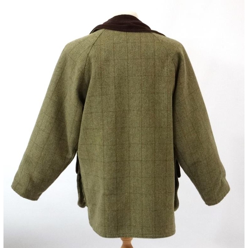 143 - Jack Orton Winchester Tweed Shooting Jacket in Sage, size S.