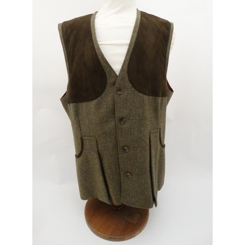 149 - Laksen Dorset Tweed waistcoat, size XL