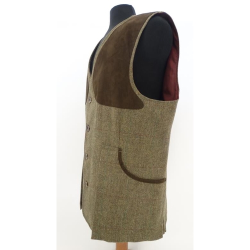 149 - Laksen Dorset Tweed waistcoat, size XL