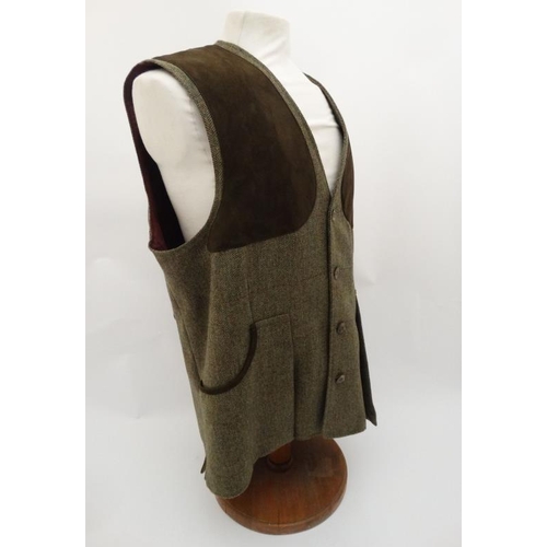 149 - Laksen Dorset Tweed waistcoat, size XL