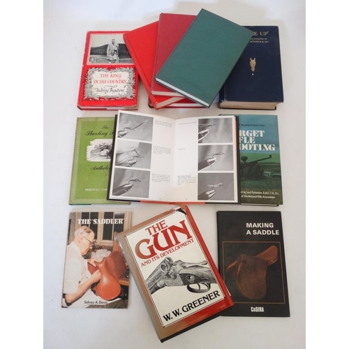 15 - Books: A collection of 12 Sporting Books, to include '' The Gun and Its Development '' by G.W Greene... 