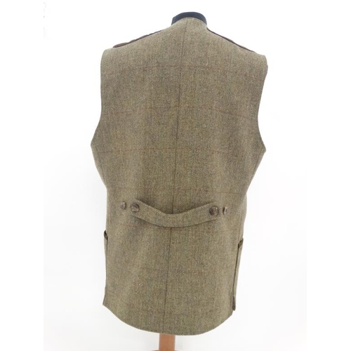 152 - New Laksen Tweed Dorset waistcoat, size L