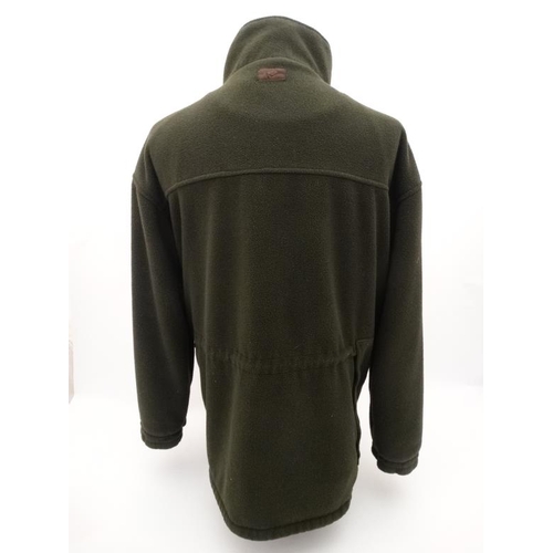 155 - A Hoggs of Fife 'Field Pro' Fleece Jacket, in Olive, size XL.