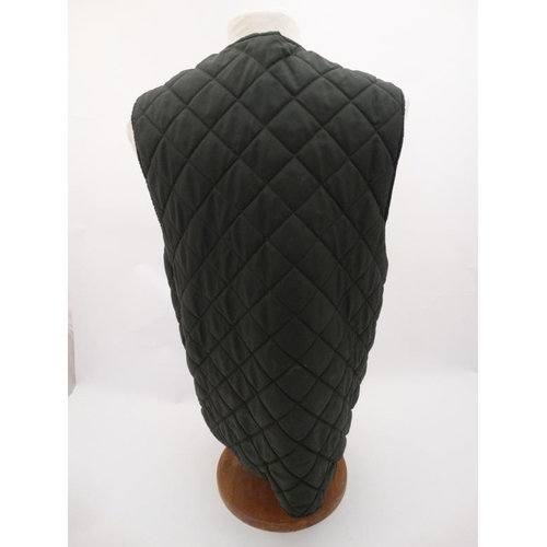 156 - A Barbour Quilted Gillet, in Green, approx M/L.