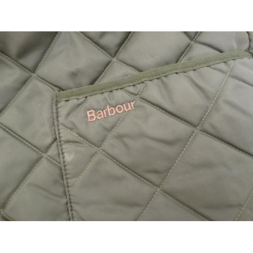 156 - A Barbour Quilted Gillet, in Green, approx M/L.