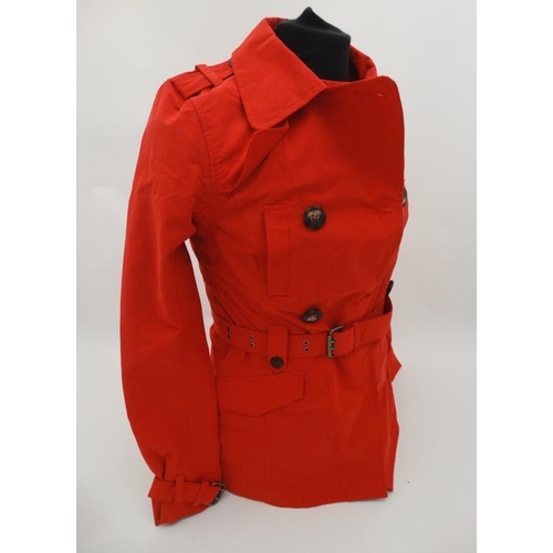 161 - Musto Waterproof Mac , in Summer Red, size 8.