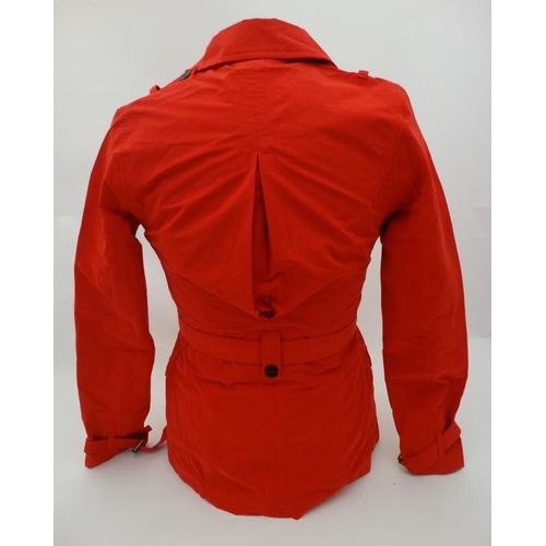 161 - Musto Waterproof Mac , in Summer Red, size 8.