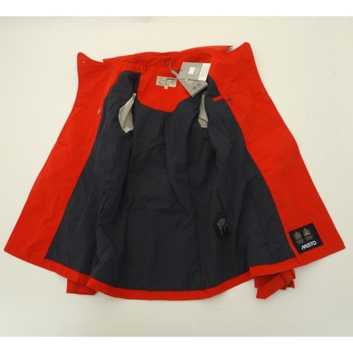 161 - Musto Waterproof Mac , in Summer Red, size 8.