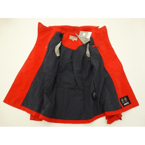 161 - Musto Waterproof Mac , in Summer Red, size 8.